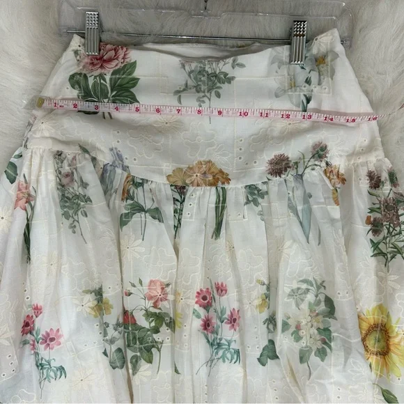 MABLE Floral Eyelet Maxi Skirt – Size M - Picture 4 of 7